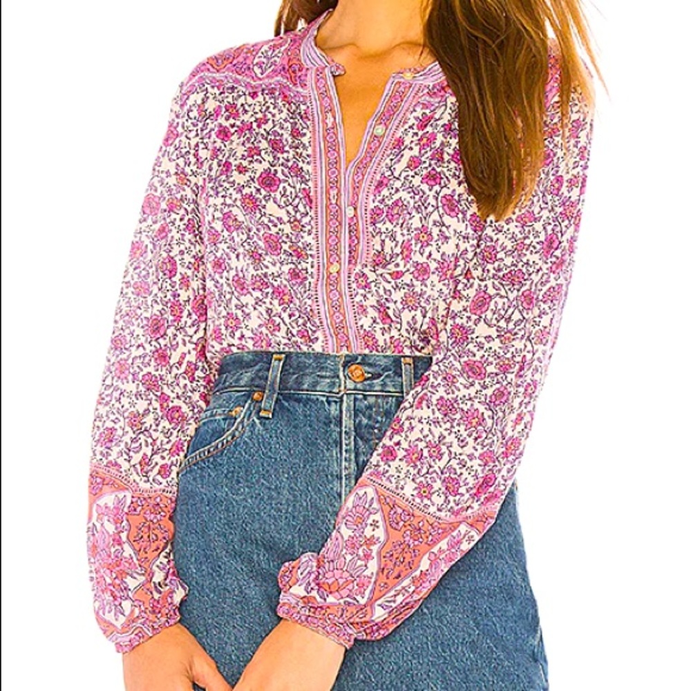 SPELL Jasmine Blouse Lilac Small